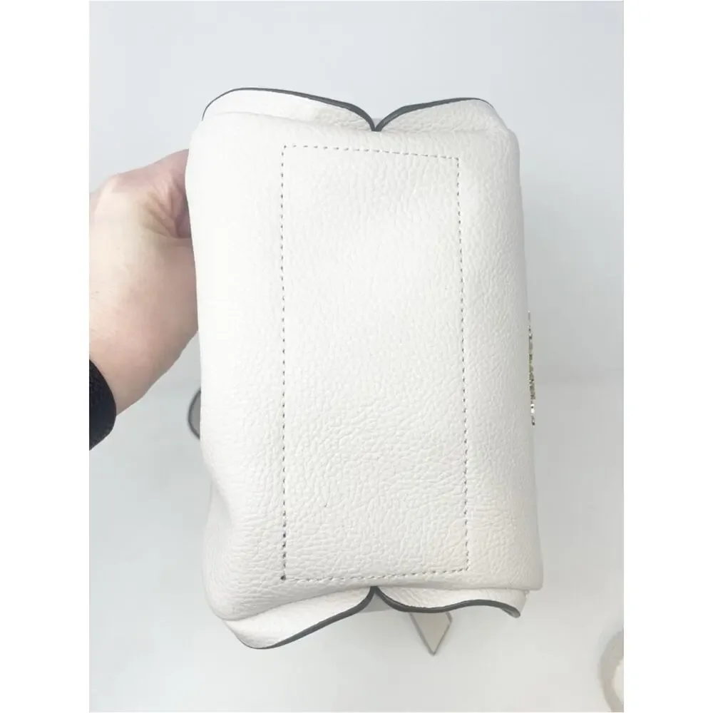 Kate Spade Cream Pebbled Leather Shoulder Tote with Crossbody Strap